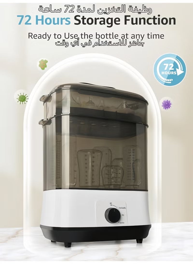 Bottle Sterilizer and Dryer, Electric Steam Baby Bottle Sterilizer, Sanitizer for Baby Bottles & Pacifiers - Image 5